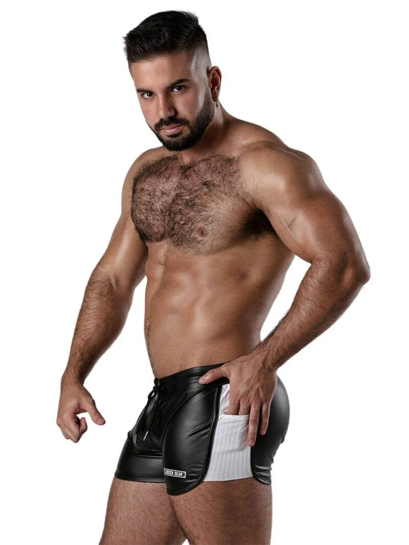 Locker Gear Leather Look Short with Front to Back Zipper - Image 4