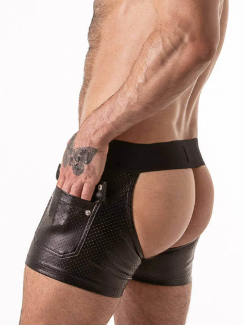 Locker Gear Punch Hole Cargo Short Chaps - Image 2