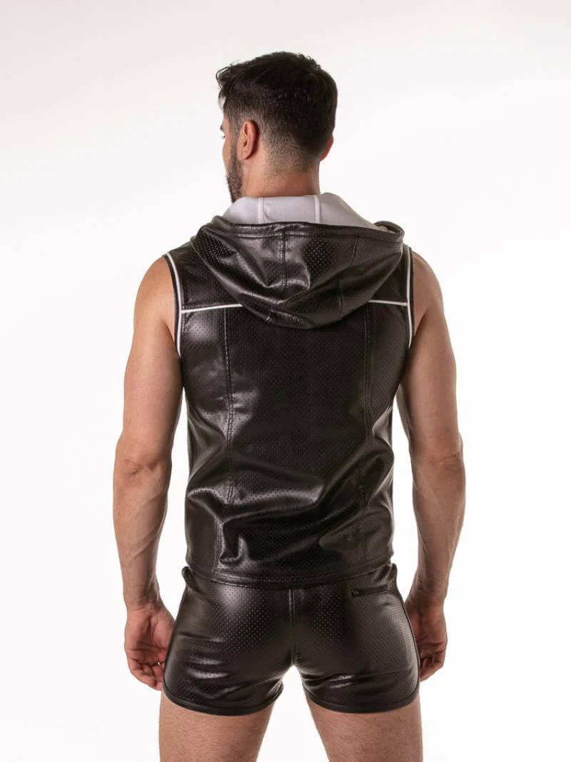 Locker Gear Punch Hole Sleeveless Hoodie - Image 11