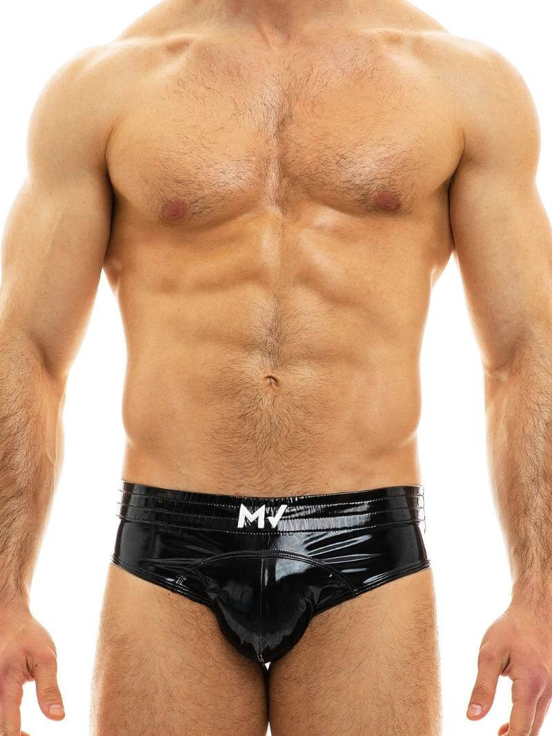 MODUS VIVENDI PVC Vinyl Bottomless Brief - Image 3