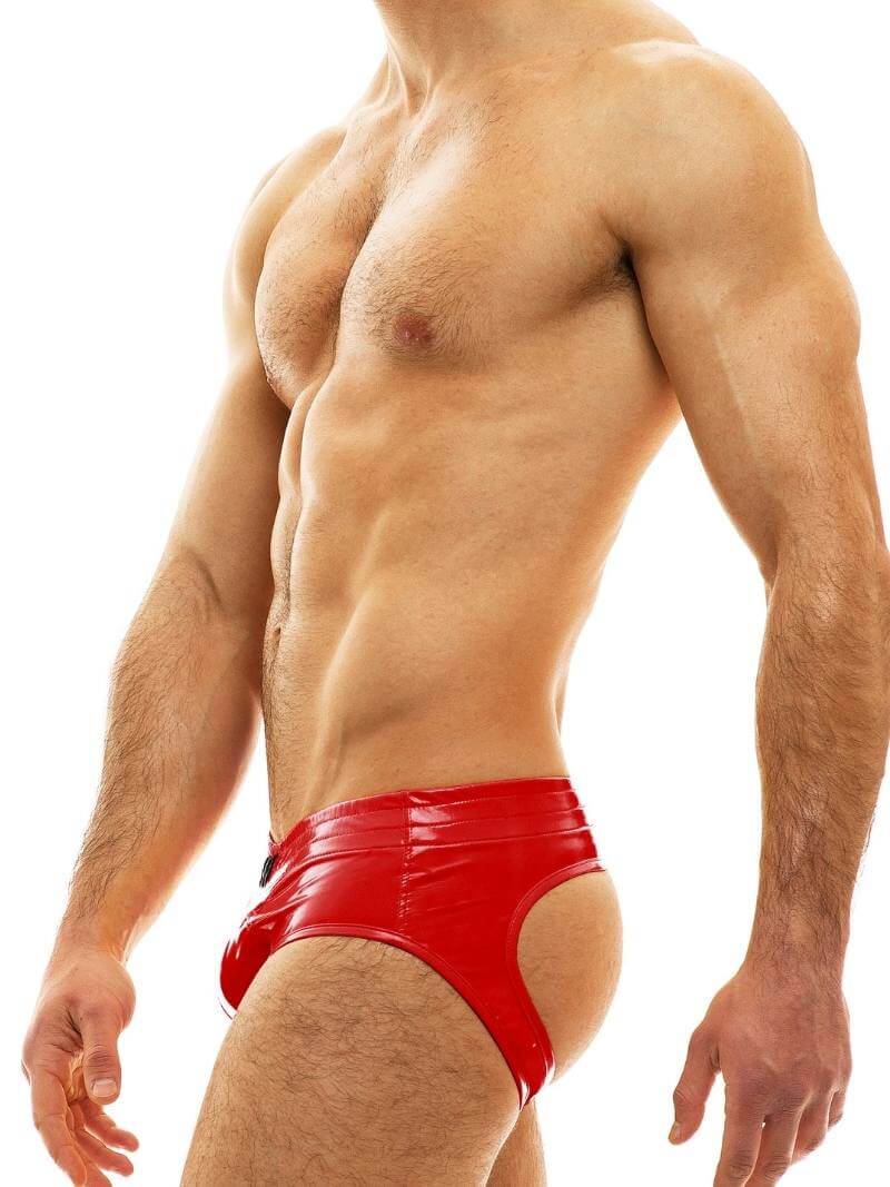 MODUS VIVENDI PVC Vinyl Bottomless Brief - Image 4