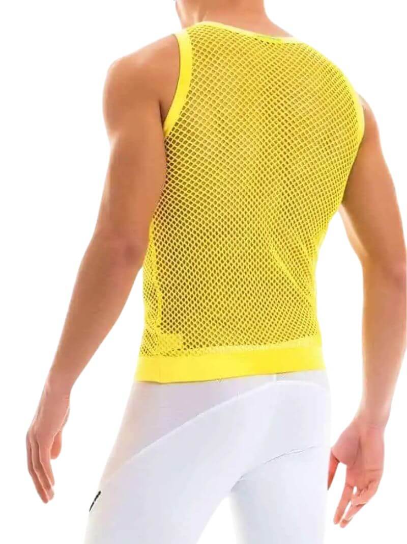 MODUS VIVENDI Mesh Vest: Cotton Fishnet - SIZE LARGE - Image 2