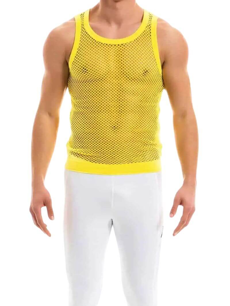 MODUS VIVENDI Mesh Vest: Cotton Fishnet - SIZE LARGE - Image 4