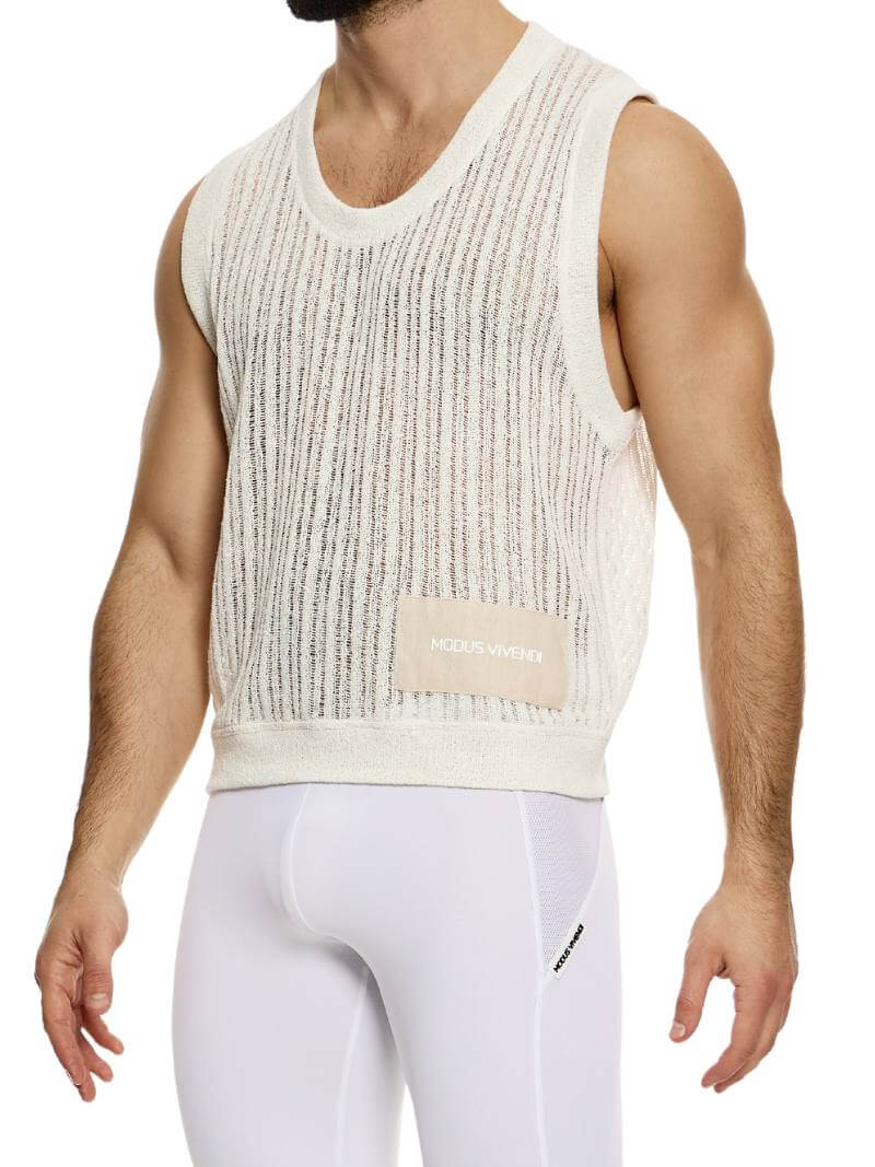 MODUS VIVENDI Striped Crochet Tank Top - Image 10