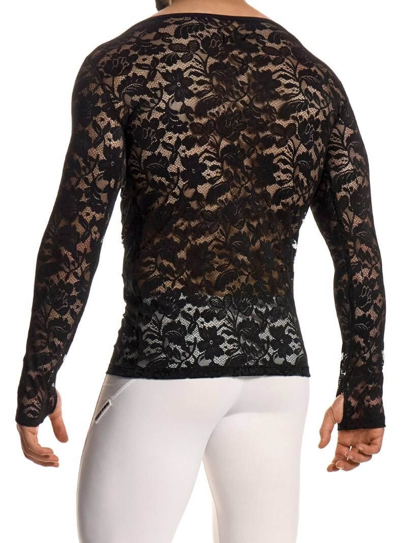 MODUS VIVENDI Floral Lace Long-Sleeved Sweatshirt - Image 6