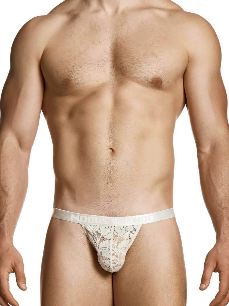 MODUS VIVENDI Floral Lace Thong - Image 2