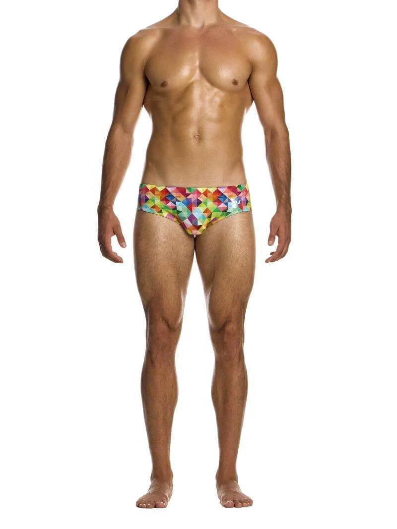 MODUS VIVENDI Geometric Rainbow Swim Brief - Image 5