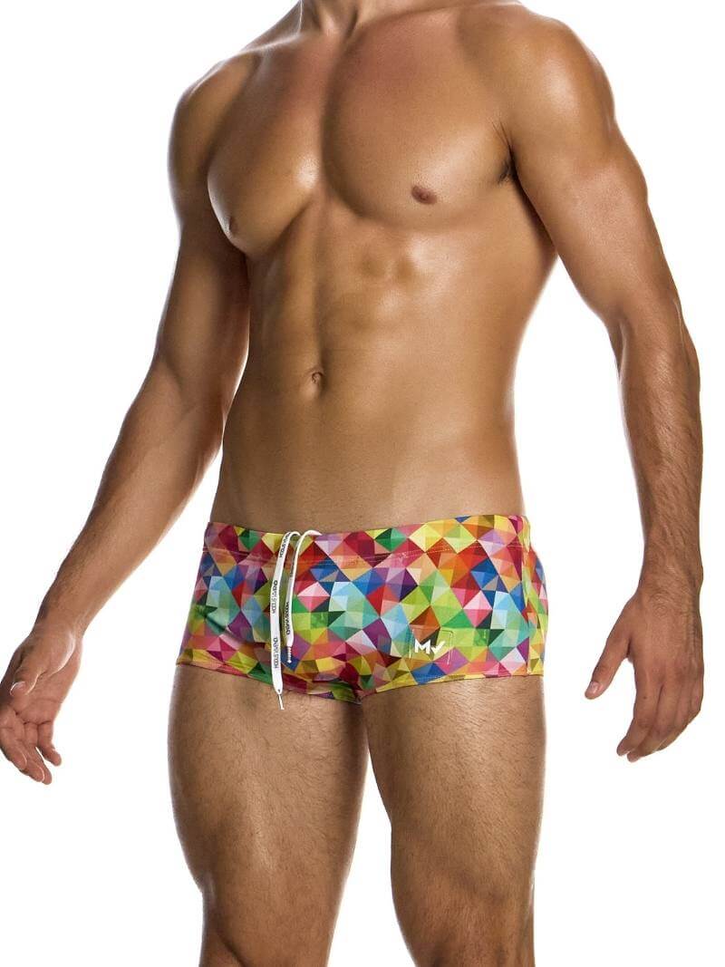 MODUS VIVENDI Geometric Rainbow Swimming Trunk - Image 3