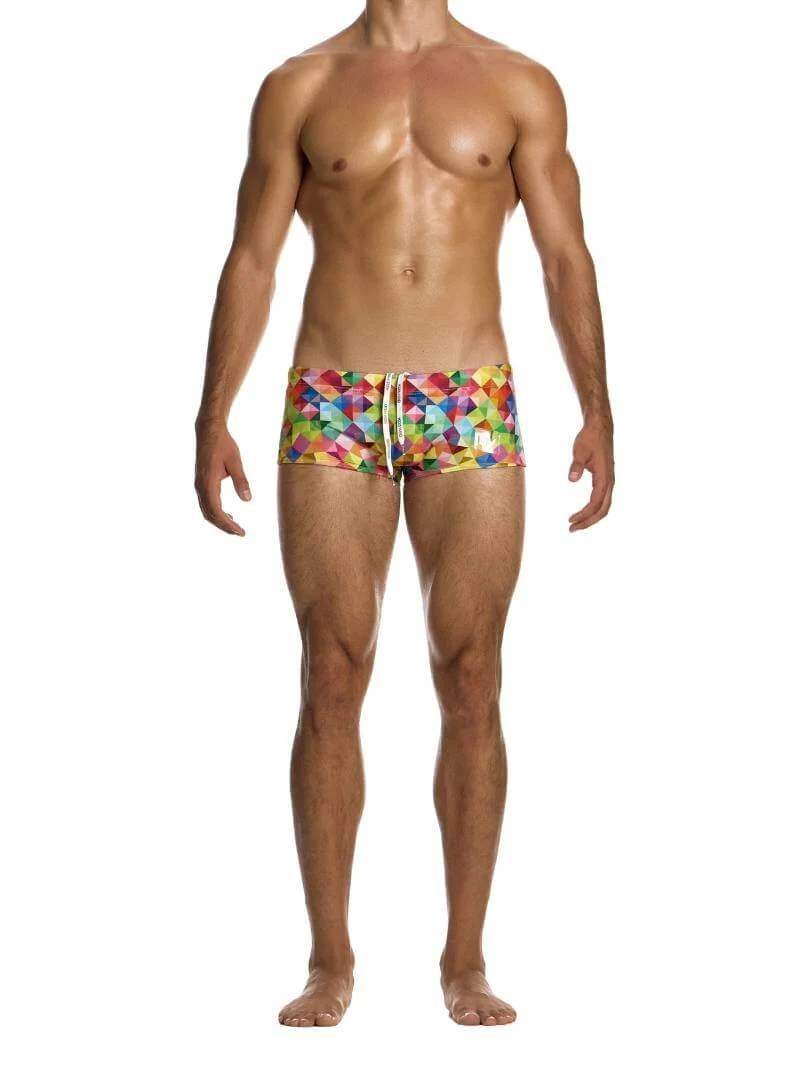 MODUS VIVENDI Geometric Rainbow Swimming Trunk - Image 5