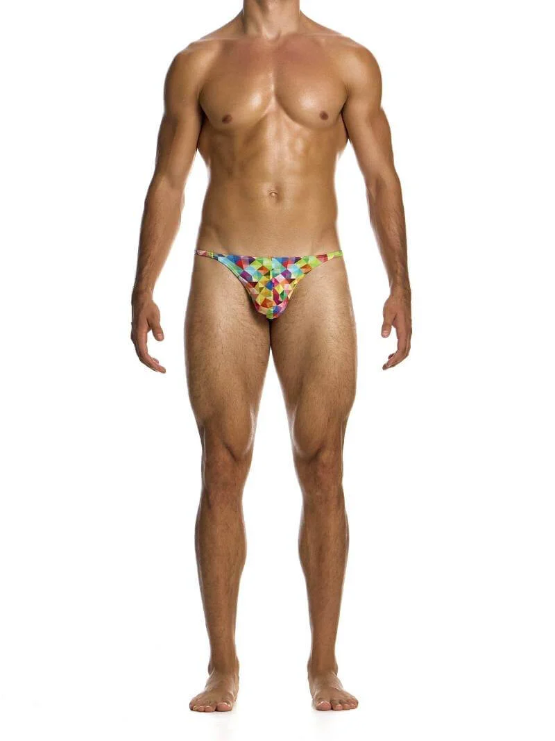 MODUS VIVENDI Geometric Rainbow Swimwear Thong - Image 5