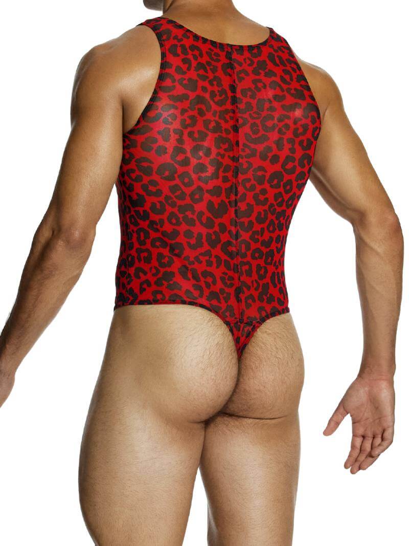 MODUS VIVENDI Leopard Bodysuit Leotard with Thong Rear - Image 3