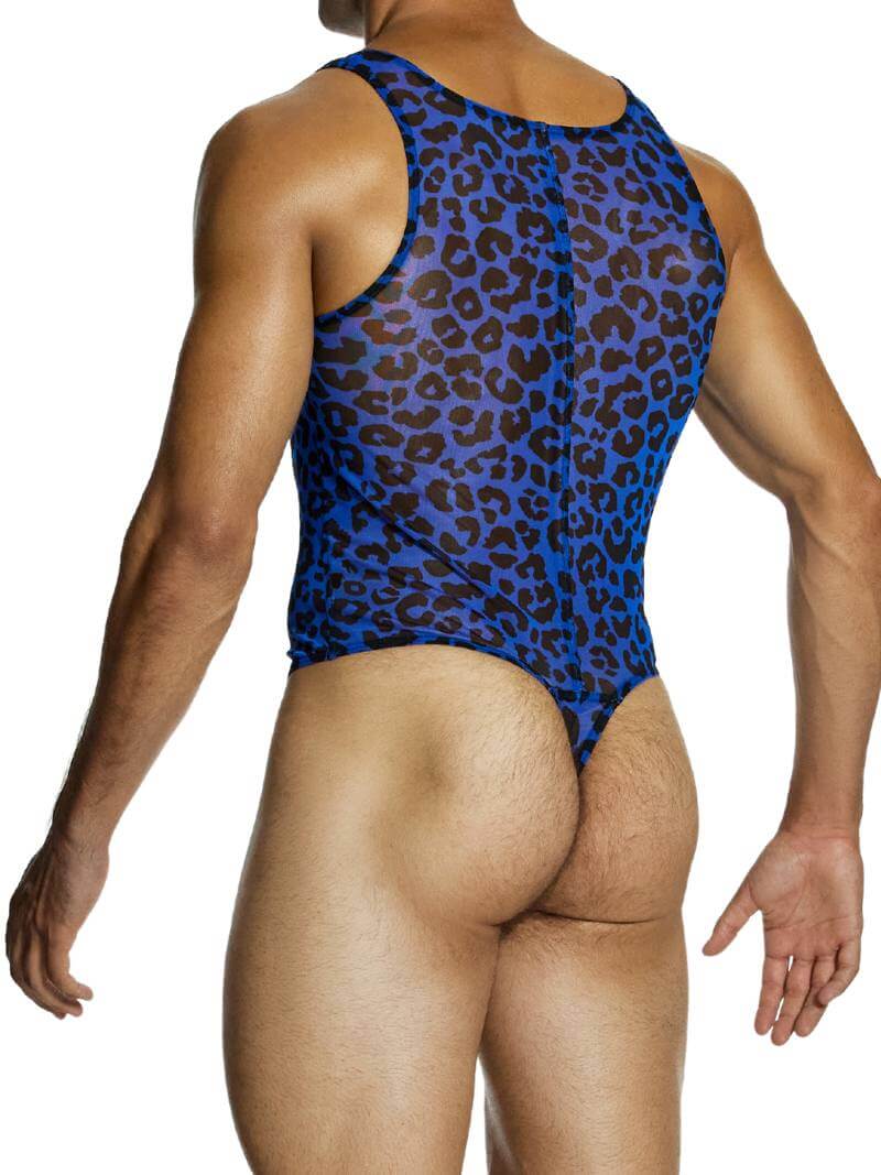 MODUS VIVENDI Leopard Bodysuit Leotard with Thong Rear - Image 7