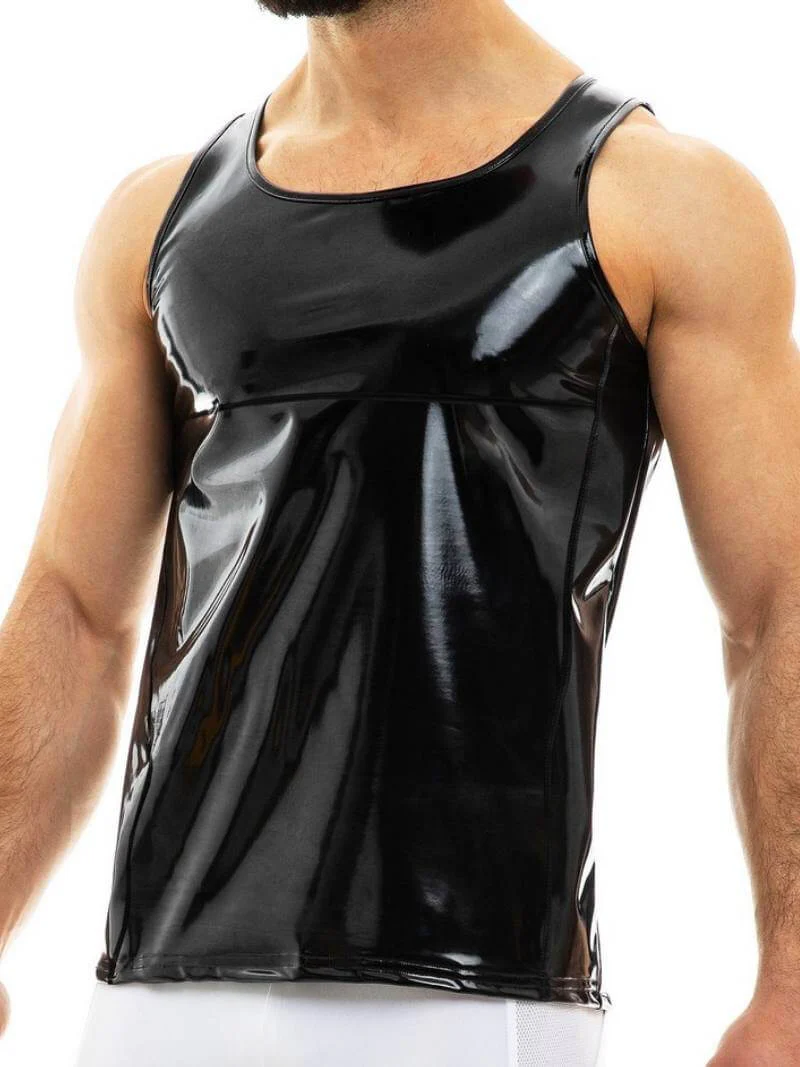 MODUS VIVENDI Vinyl Vest: Shiny PVC Look - Image 8