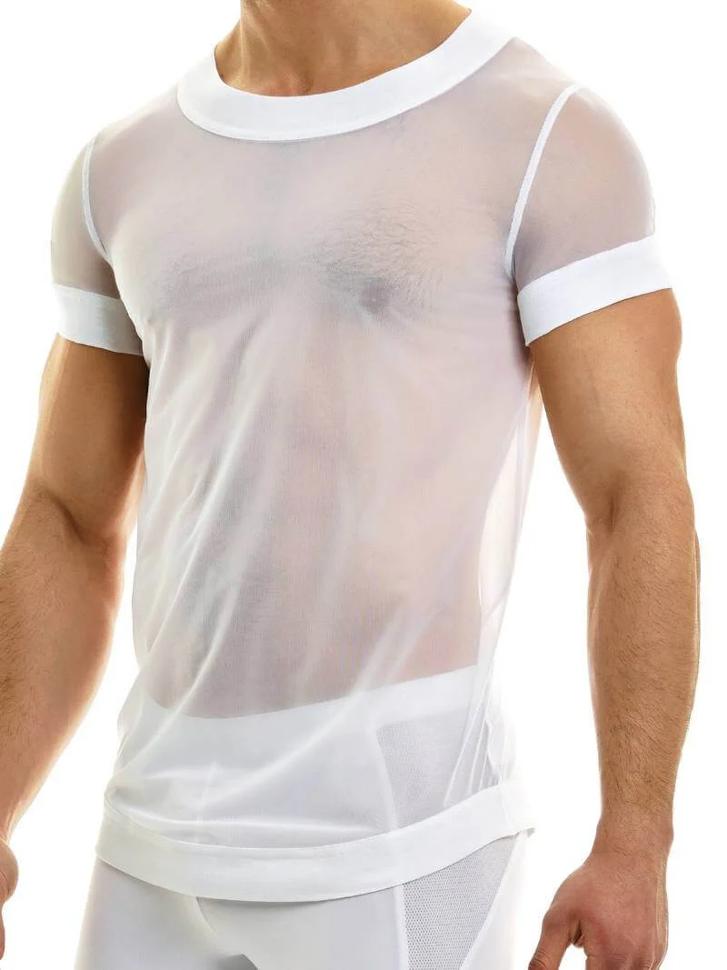 MODUS VIVENDI Muslin T-Shirt: See-Through Sheer Mesh - Image 2
