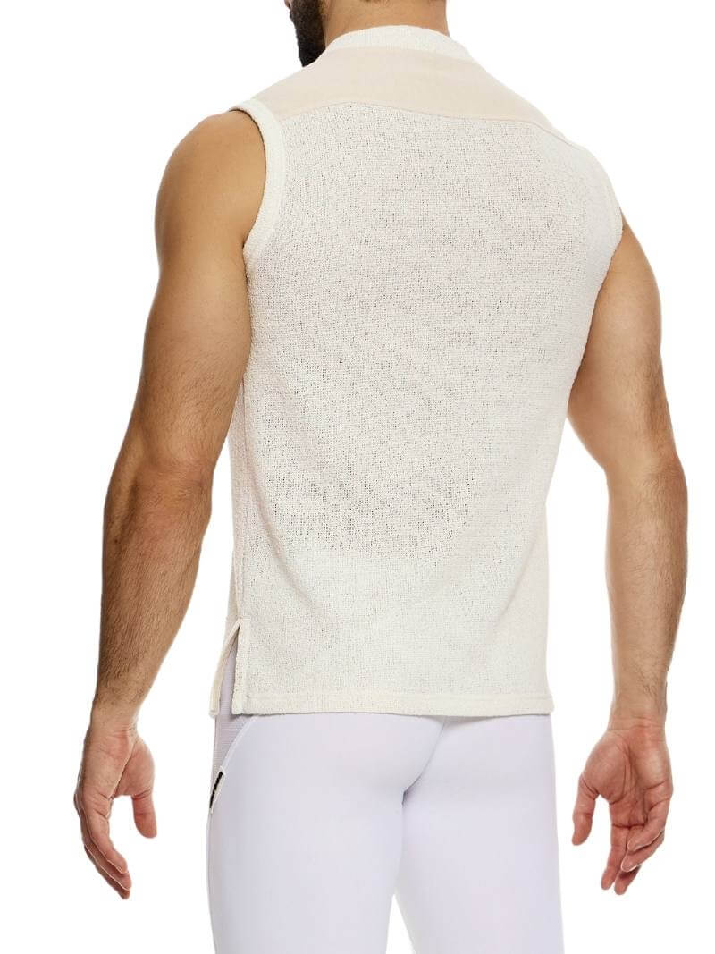 MODUS VIVENDI Plain Knit Turtle Neck Vest - Image 10