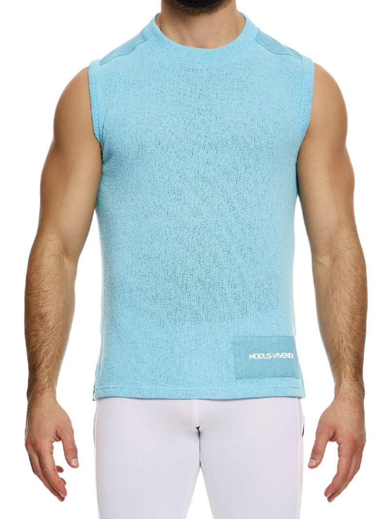 MODUS VIVENDI Plain Knit Turtle Neck Vest - Image 3