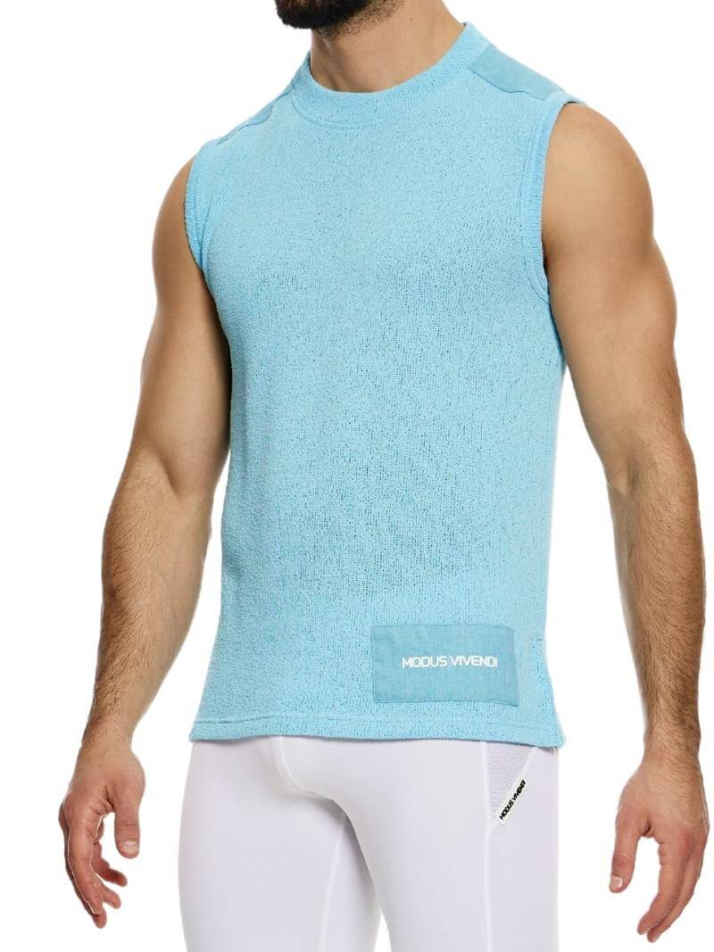 MODUS VIVENDI Plain Knit Turtle Neck Vest - Image 4