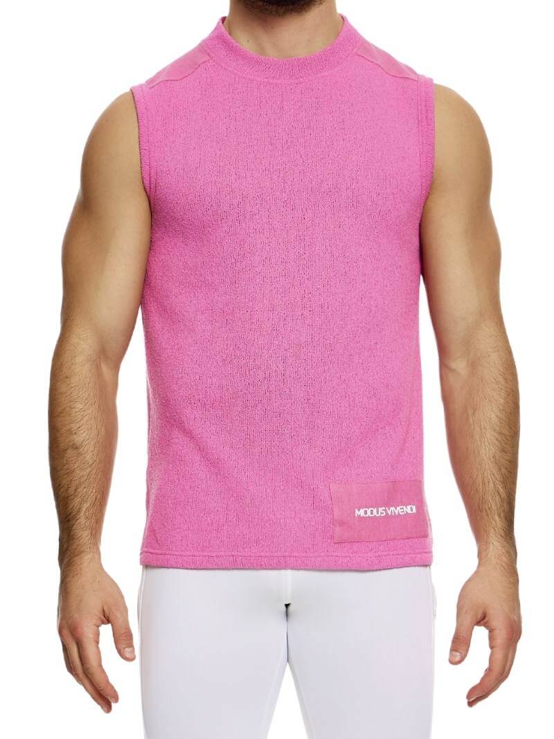 MODUS VIVENDI Plain Knit Turtle Neck Vest - Image 6