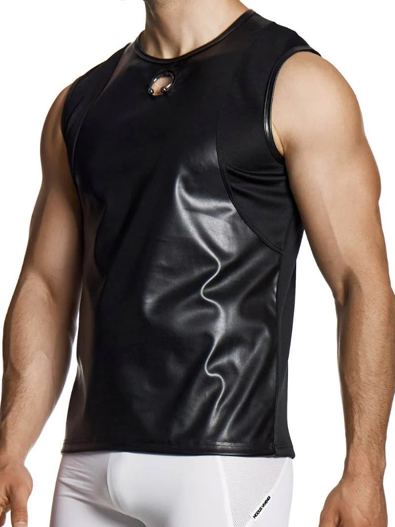 MODUS VIVENDI Prince Albert Leather Sleeveless Tank Top - Image 2