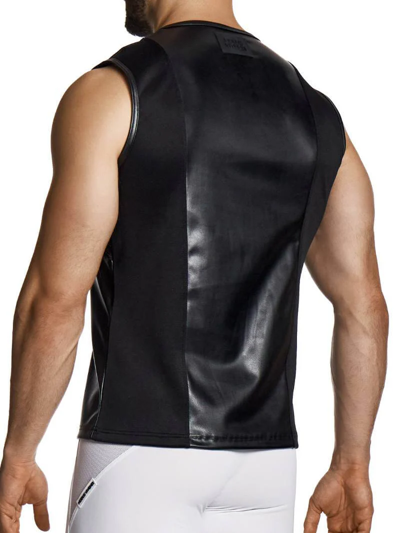 MODUS VIVENDI Prince Albert Leather Sleeveless Tank Top - Image 3