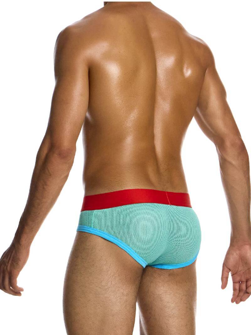 MODUS VIVENDI Retro Mint Green Classic Brief - SIZE LARGE - Image 4
