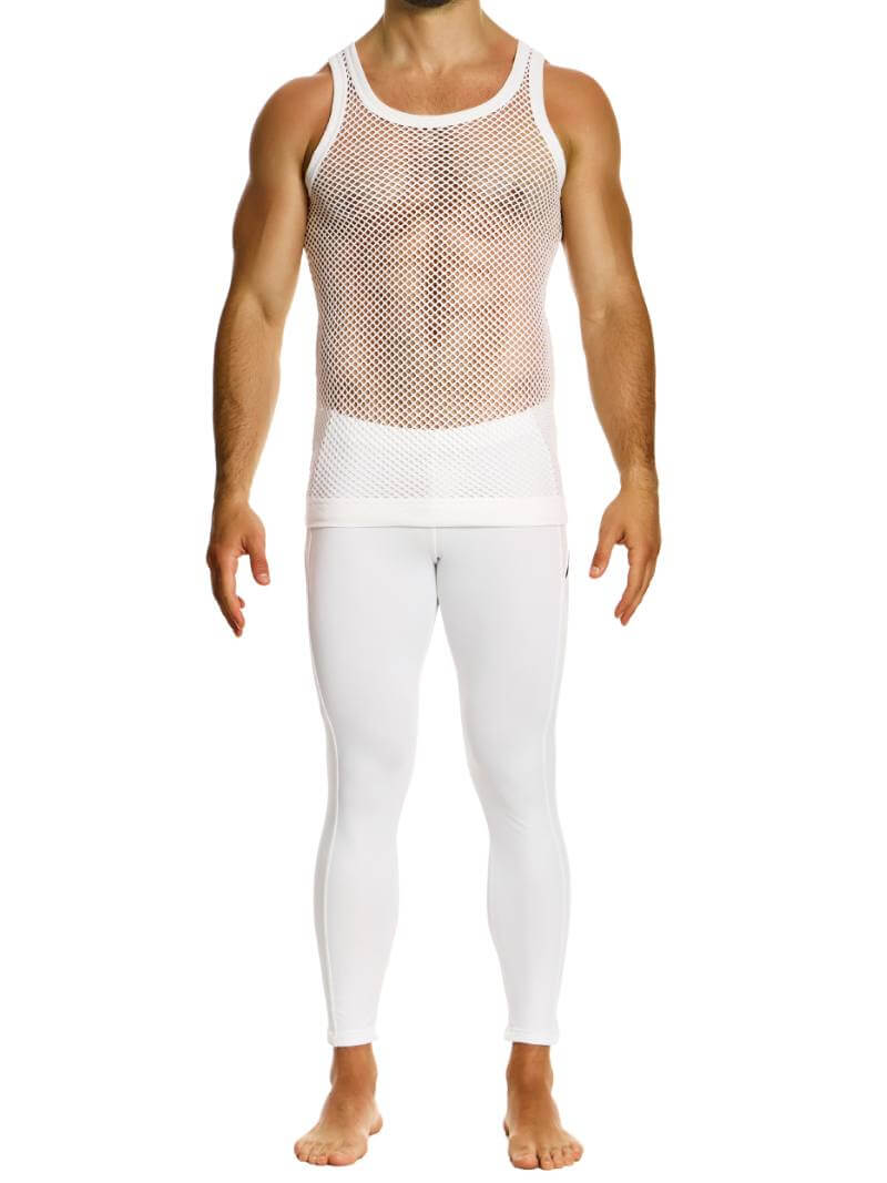 MODUS VIVENDI Mesh Vest: See-Through, Cotton Fishnet - Image 2