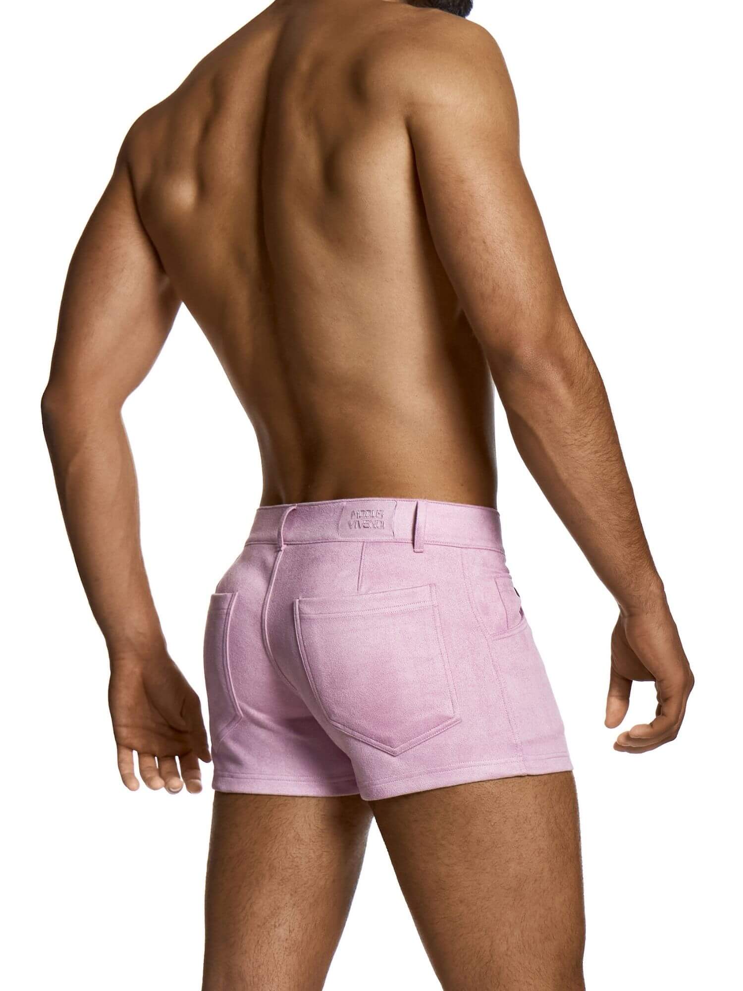 MODUS VIVENDI Suede-Effect 5 Pocket Shorts – Slim Fit - Image 3