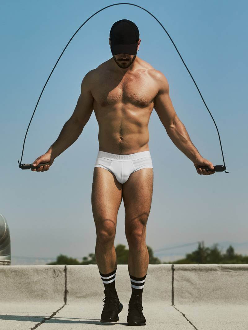 MODUS VIVENDI White Striped Brief - Image 2