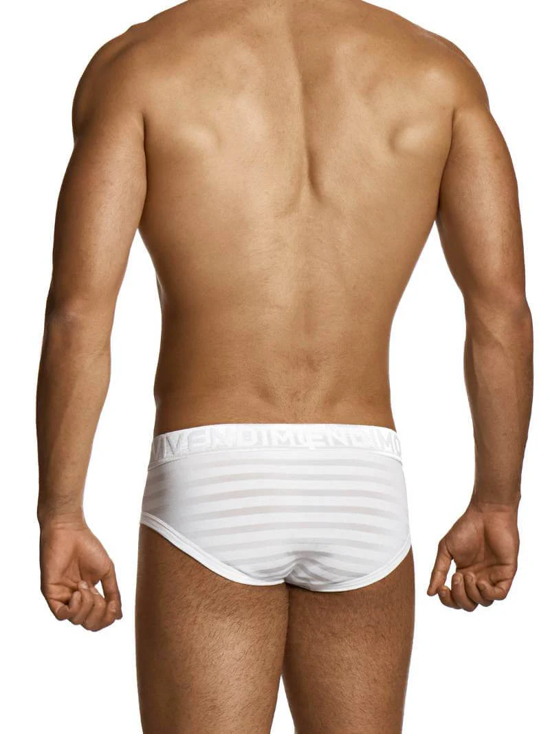 MODUS VIVENDI White Striped Brief - Image 4