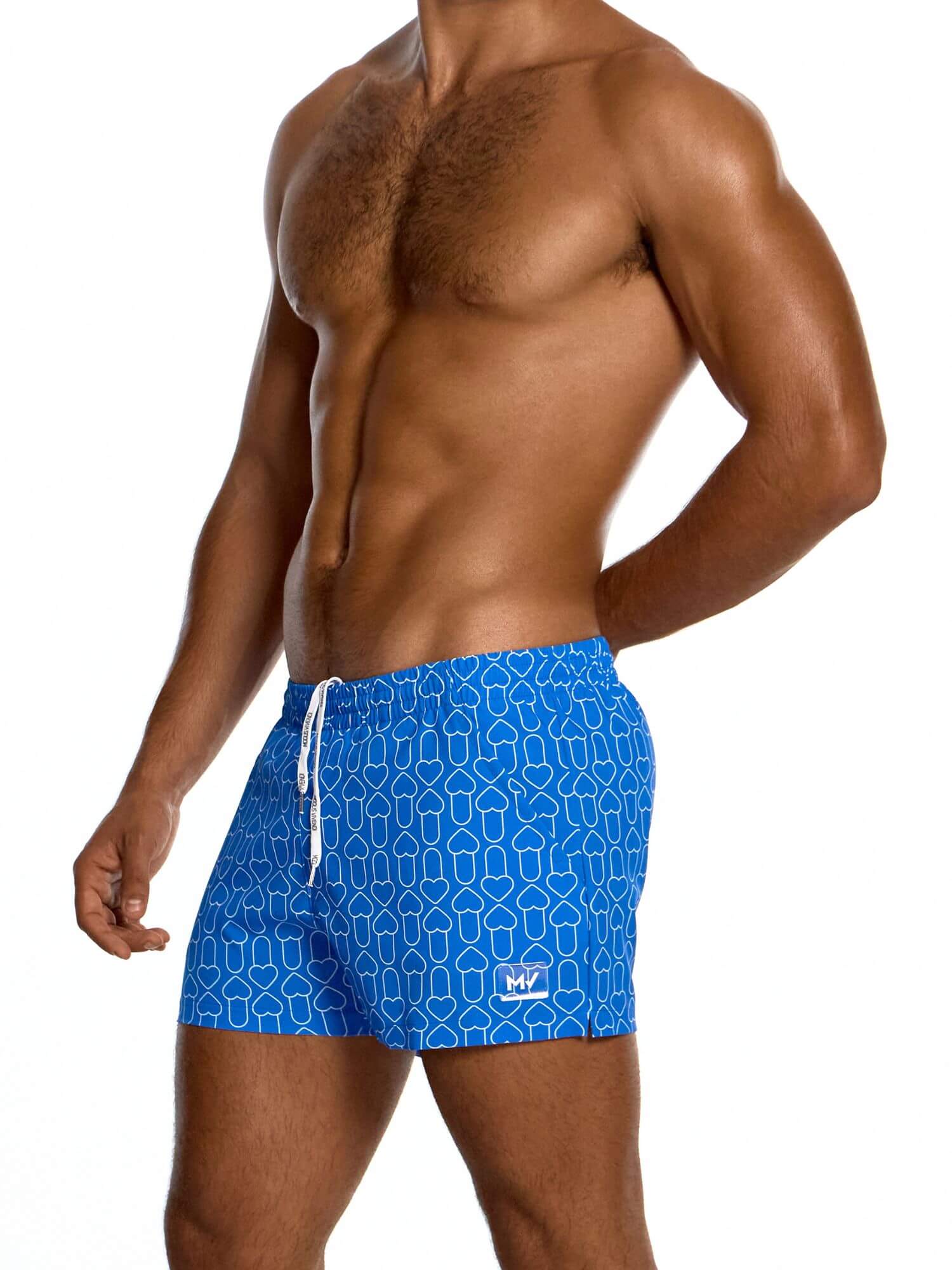 MODUS VIVENDI X Heart Swim Shorts: Short Leg & Pockets - Image 5