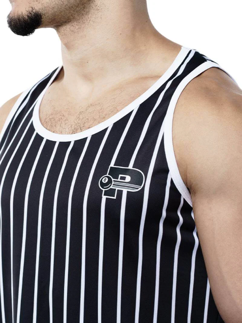 PUMP Black Striped Tank Top - Image 4