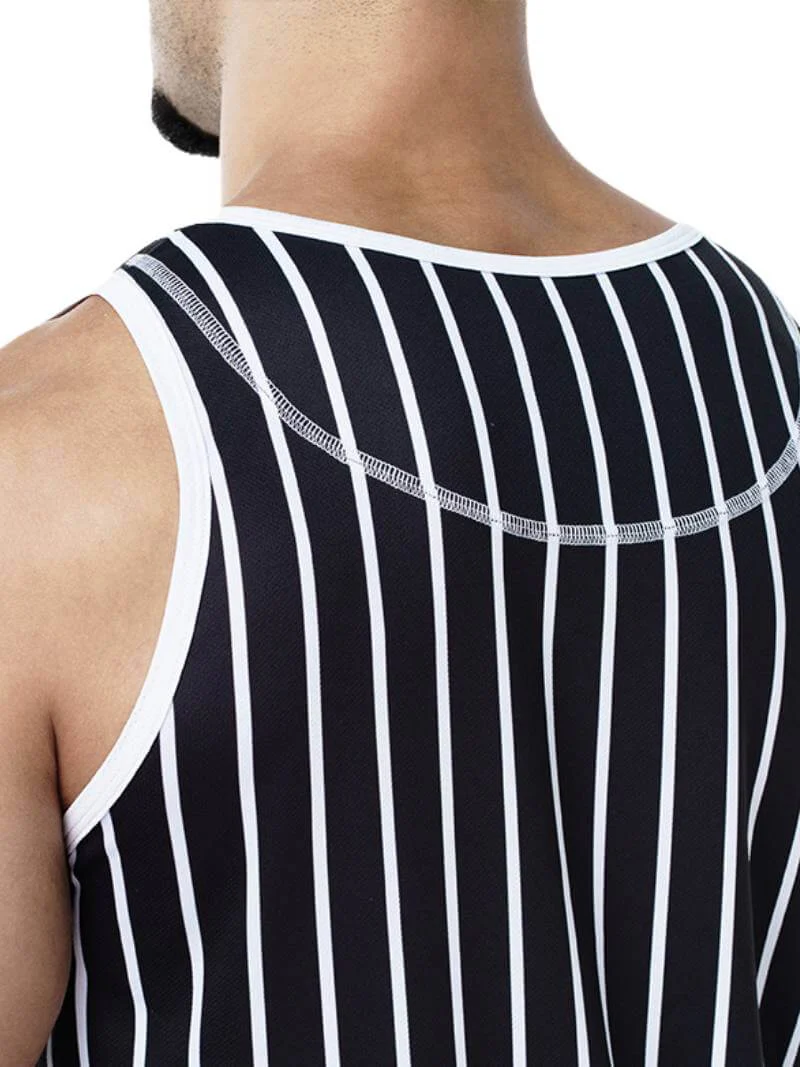 PUMP Black Striped Tank Top - Image 5