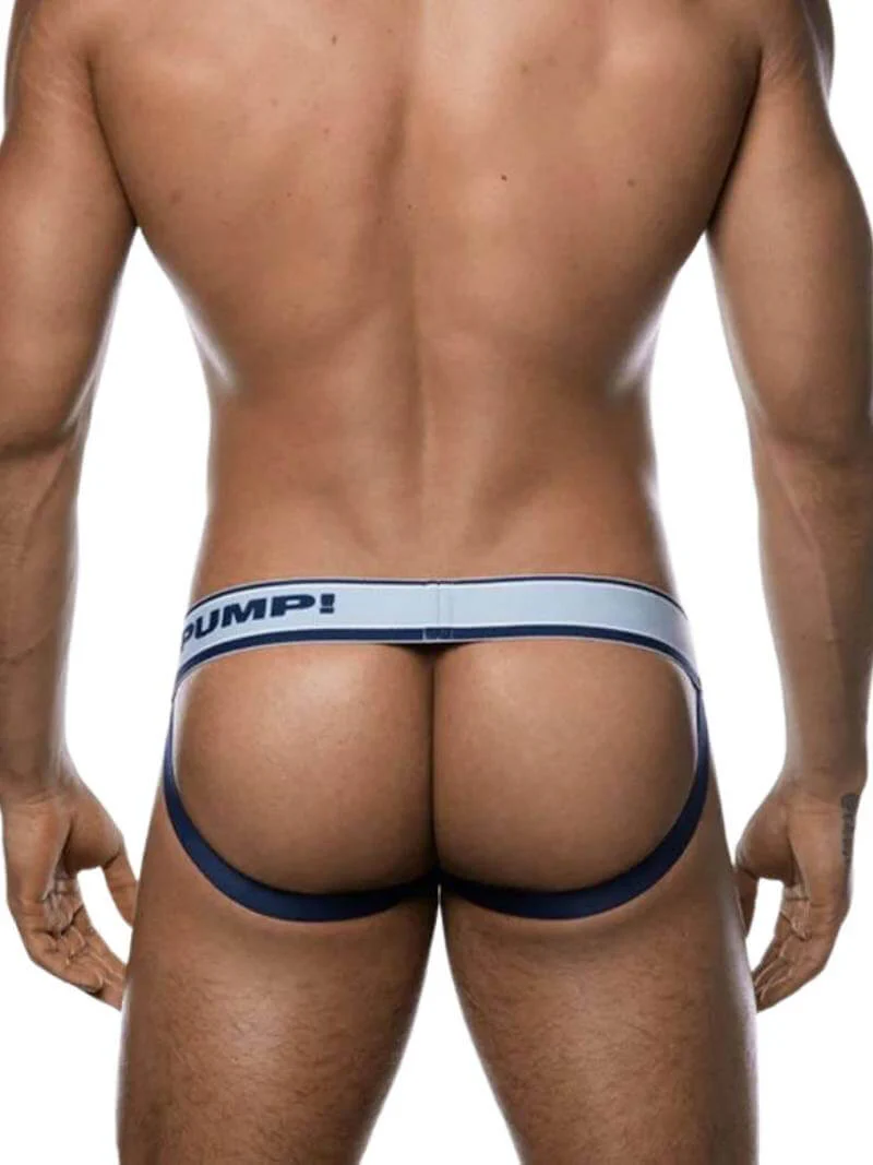 PUMP Underwear Blue Steel Mens Micro Mesh Jockstrap - SIZE XL - Image 3