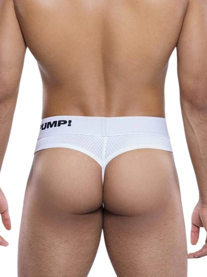 PUMP! Classic White Thong - SIZE XL - Image 3