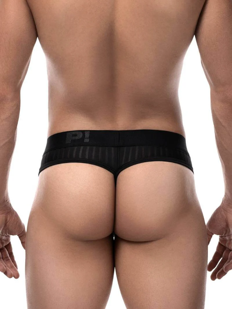 PUMP! Whisper Thong with Sheer Stripes - Image 3