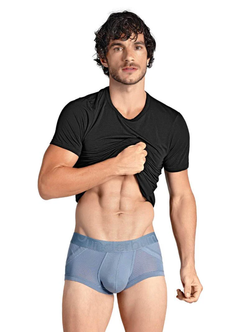 RounderBum Trunk with Anatomic Long Pouch, Light Blue - Image 3