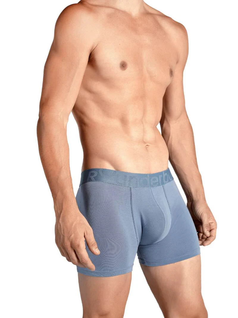 RounderBum Boxer Brief with Bum Reshaping Padding, Light Blue - Image 4