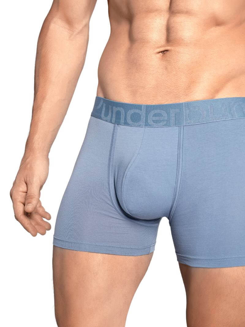 RounderBum Boxer Brief with Bum Reshaping Padding, Light Blue - Image 5