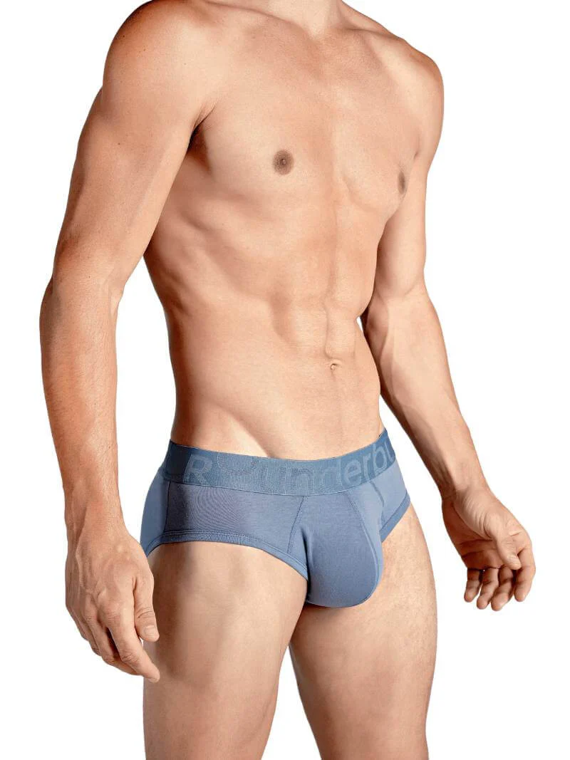 RounderBum Brief with Bum Reshaping Padding, Light Blue - Image 4
