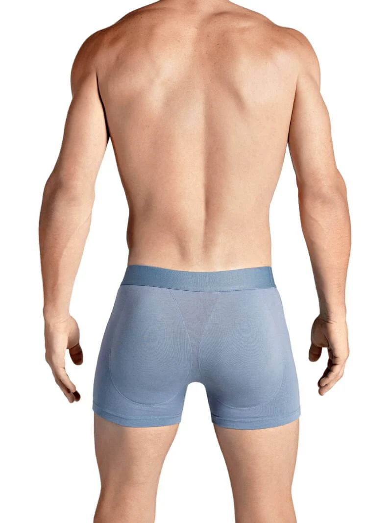 RounderBum Enhancing & Reshaping Boxer Brief with Bum & Pouch Padding, Light Blue - Image 5