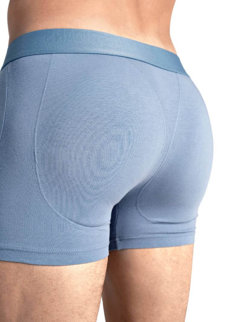 RounderBum Enhancing & Reshaping Boxer Brief with Bum & Pouch Padding, Light Blue - Image 6