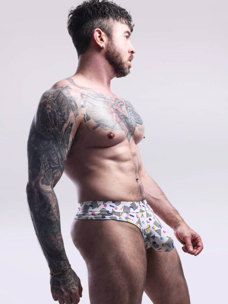 SUKREW Poppin Long Pouch Thong – Men's Enhancing Cotton Underwear - Image 2