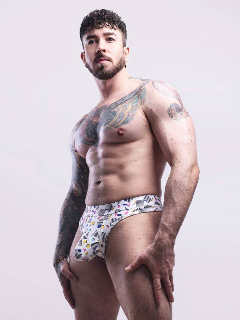 SUKREW Poppin Long Pouch Thong – Men's Enhancing Cotton Underwear - Image 3