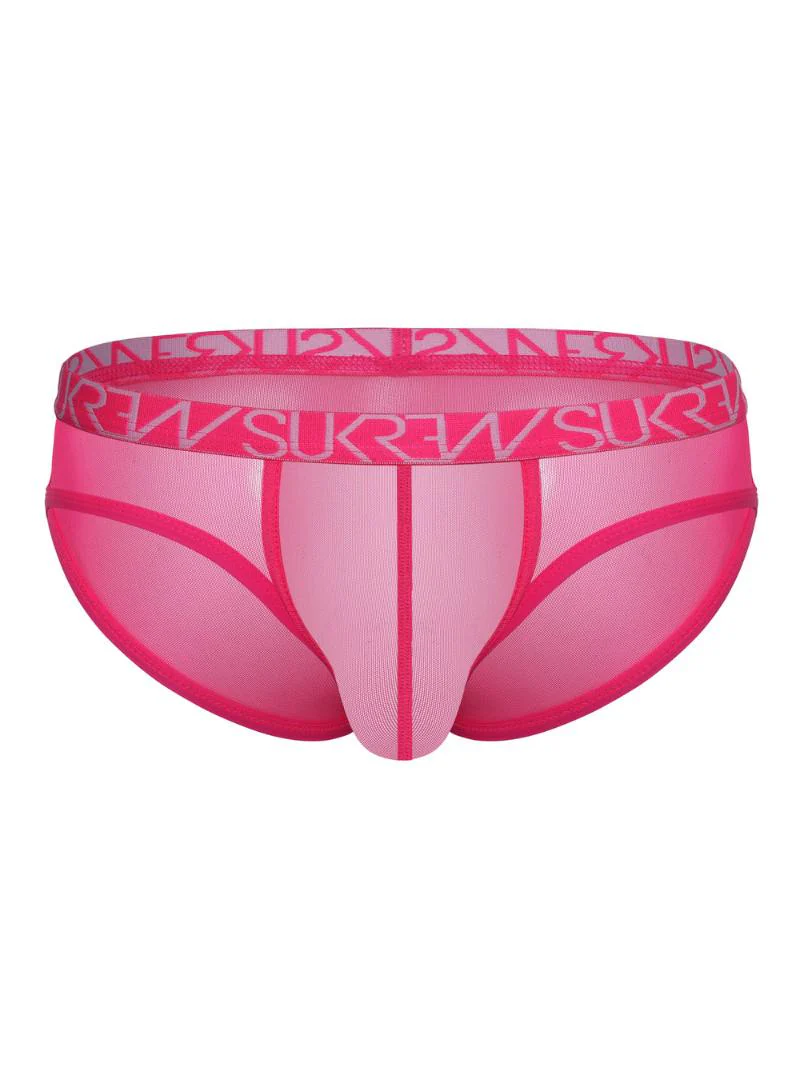 SUKREW Underground Sheer Low-Rise Mesh Brief – Men's Enhancing Pouch Underwear - Image 2
