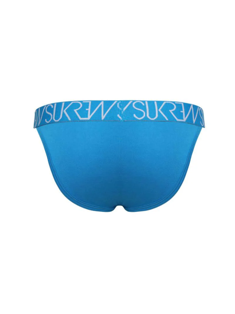 SUKREW Urban Men's Large Pouch Blue Tanga Brief - Image 3