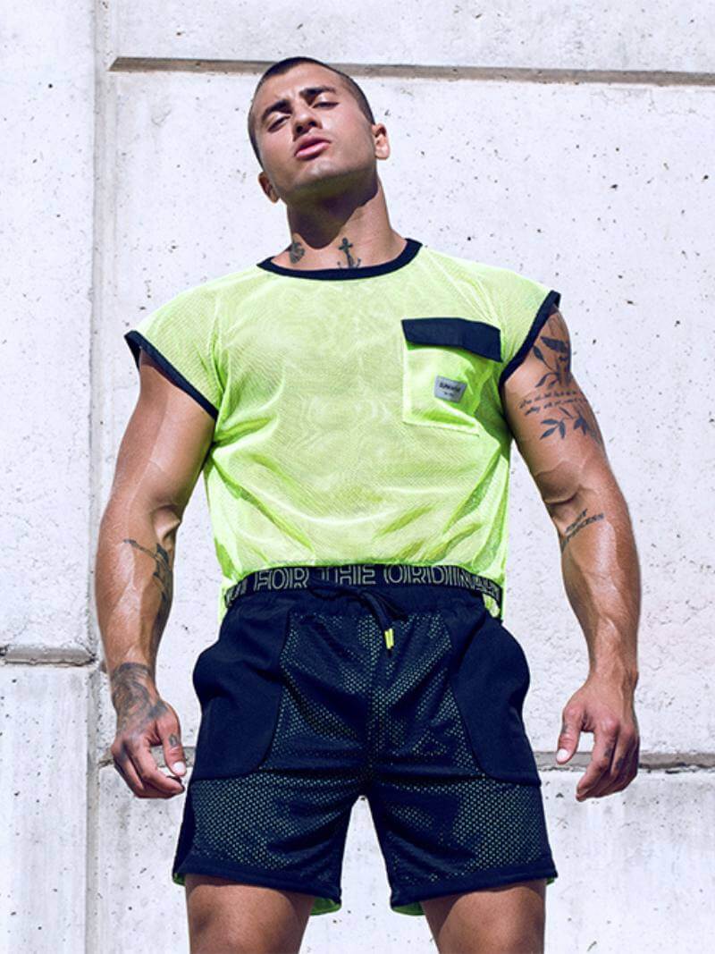 SUPAWEAR Neon Mesh Cropped Tank Top - Image 10