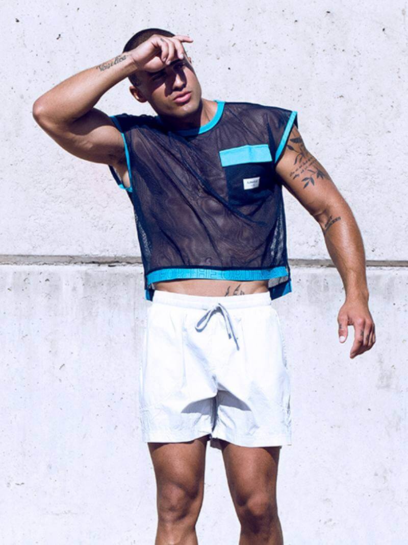 SUPAWEAR Neon Mesh Cropped Tank Top - Image 5