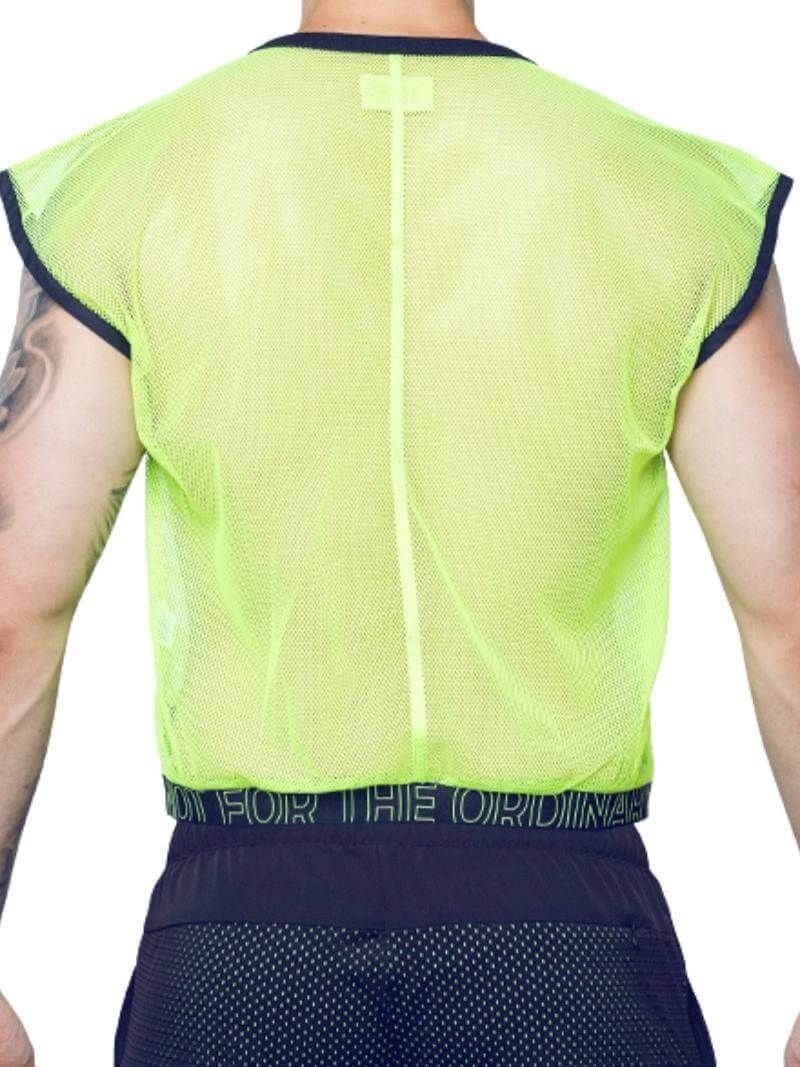 SUPAWEAR Neon Mesh Cropped Tank Top - Image 8
