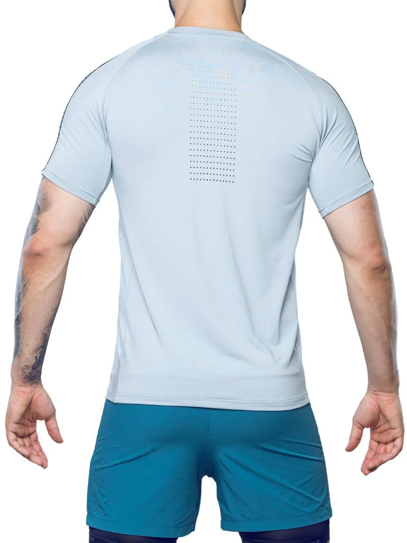 SUPAWEAR SPR Fit Ultimate Sports Tee, Pale Grey, Breathable Performance Fabric - Image 3