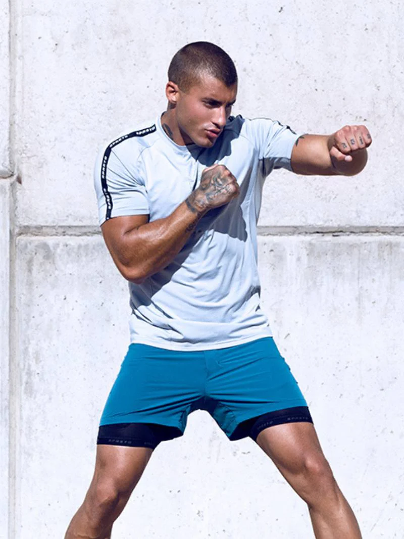 SUPAWEAR SPR Fit Ultimate Sports Tee, Pale Grey, Breathable Performance Fabric - Image 4